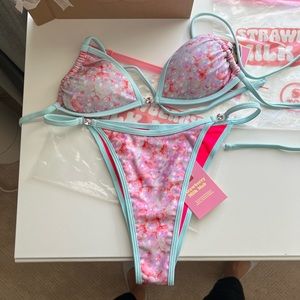 Strawberry milk mob bathing suit. Brand new.
